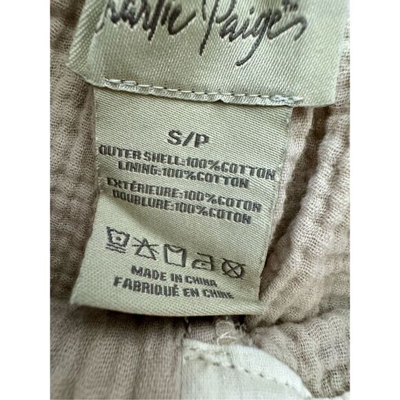 Charlie Paige Wide Leg Resort Pant Cotton and Pockets Size Small - Picture 8 of 11